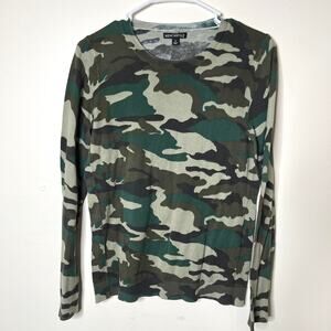 J.Crew Mercantile Camouflage Sweater Womens Small Long‎ Sleeve Pullover Knit